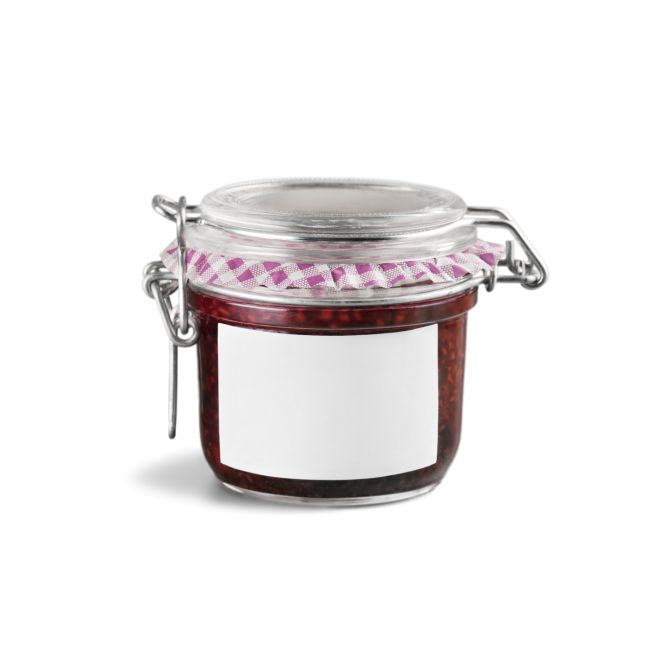 strawberry jam jar