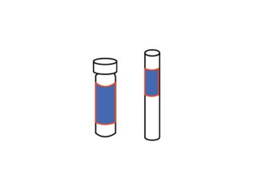 Full wrap labeling of narrow, horizontal products