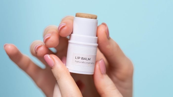 lip balm with labels