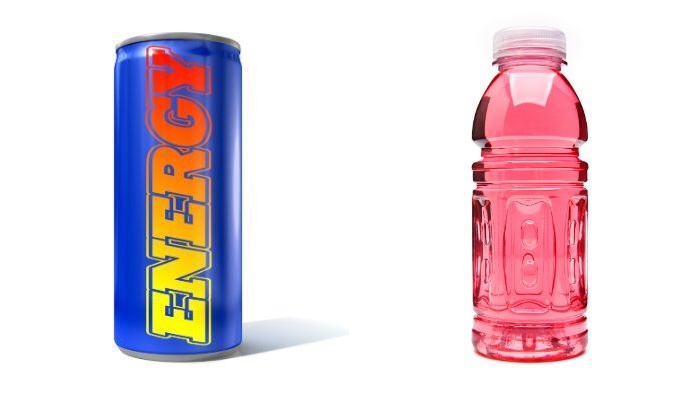 energy drink containers